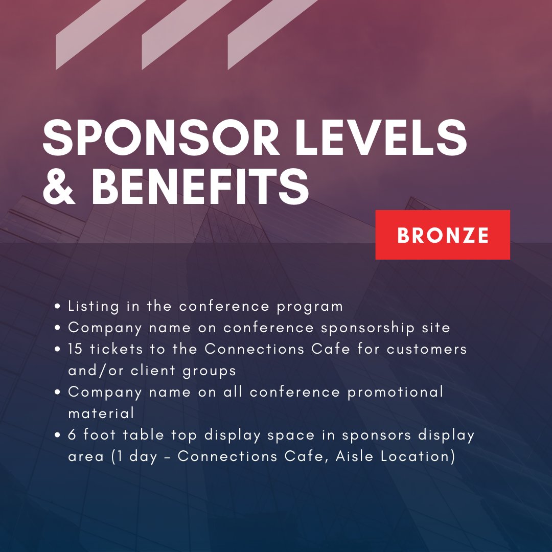 csc_dcc's tweet photo. Boost your business by becoming a Bronze sponsor for CSC's conference in Calgary. Includes program listing, sponsorship site mention, 15 tickets to Connections Cafe, and display space. Showcase your company to attendees. 

Visit https://t.co/K2M2PQGc5L to register #CSC https://t.co/h5xD5Bu3z3
