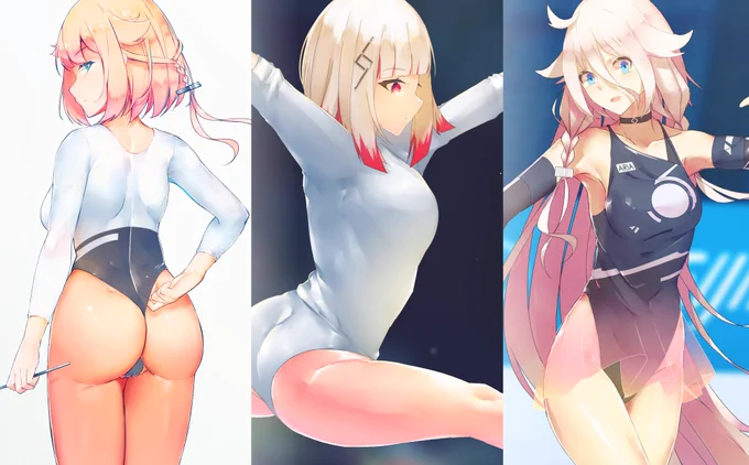 以前体操五輪のARIA作品を描いたことがありますが、ONEちゃんはいません。今はONEちゃんを描いて、ARIAの舞伶の花を揃えました! #OИE #HIPPI #IA #VOCALOID #CeVIO 