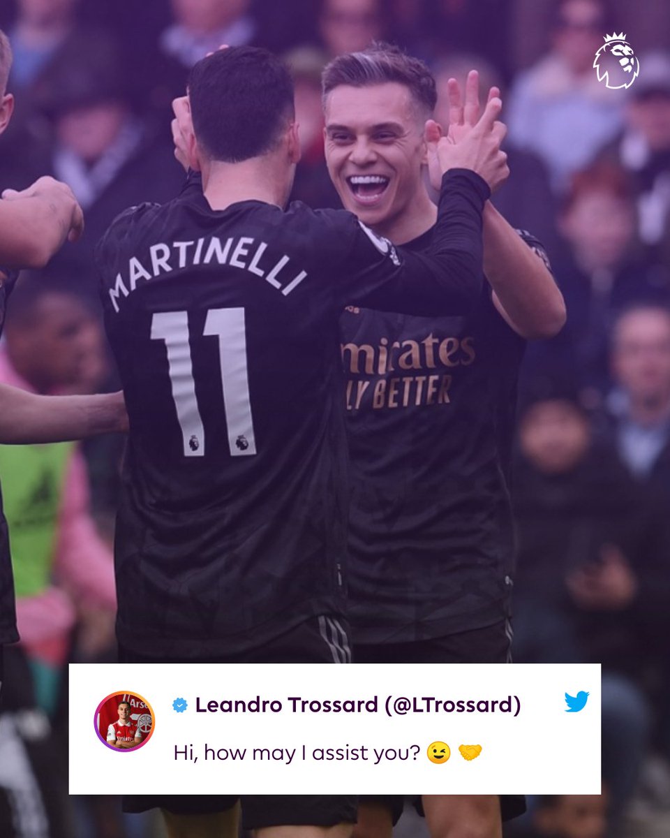 Trossard is the first player in EPL history to assist three goals before half-time in an away match