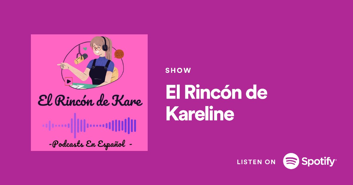 karelineS's tweet photo. Hola!  Vengo a compartir mis experiencias de una forma en que pueda servirles a ustedes para crecer y la importancia de tener una relación mas cercana con Dios. Cada lunes les traeré nuevos episodios y de vez en cuando les podré sorprender con un episodio extra los martes. https://t.co/zsNFLxPD8W