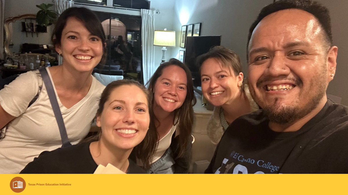 TexasPrisonEd's tweet photo. Spring break is a useful time to relax and catch up on grading for our volunteer instructors. The Sociology of Health and Society team used some of their time off to meet up and grade exams. Good luck to everyone in the final stretch of the semester! https://t.co/hCCRG6exLL