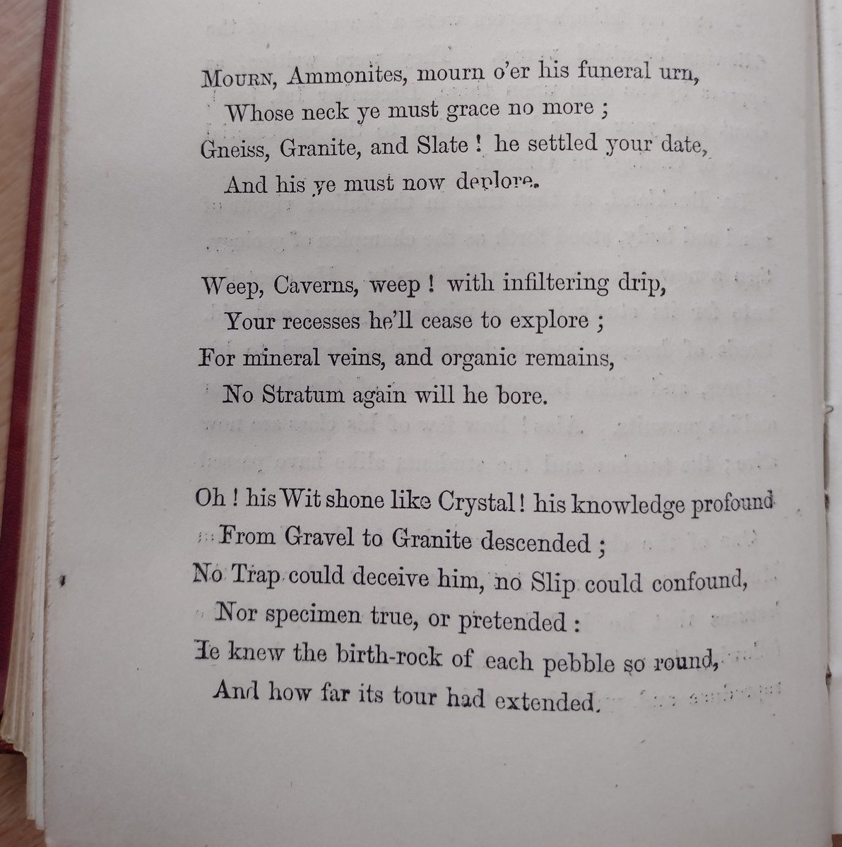 gsciencelady's tweet photo. It was William Buckland's birthday yesterday (1784-1856), and to celebrate here's a poem composed by one of his students, penned in 1820! (From Frank Buckland's Curiosities of Natural History) #Palaeopoems #goetry #geology #historyofscience https://t.co/0v4tUjs7mr