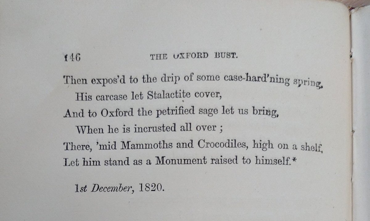 gsciencelady's tweet photo. It was William Buckland's birthday yesterday (1784-1856), and to celebrate here's a poem composed by one of his students, penned in 1820! (From Frank Buckland's Curiosities of Natural History) #Palaeopoems #goetry #geology #historyofscience https://t.co/0v4tUjs7mr