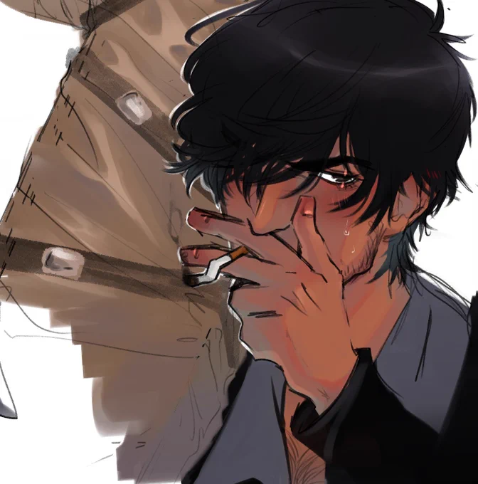 obsessed with flustered wolfwood actually #TRIGUNSTAMPEDE #TRIGUN 