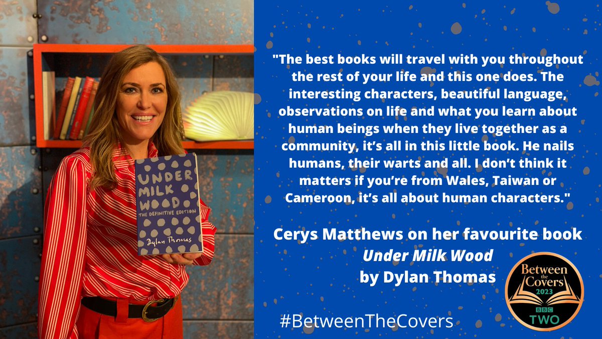 Praise be for the return of books on the telly with the latest series of #BetweenTheCovers. So lovely to hear all the chat including <a href="/cerysmatthews/">Cerys Matthews</a> on the universal charms of Under Milk Wood. Find it and all the books featured this series, here: waterstones.com/category/cultu…