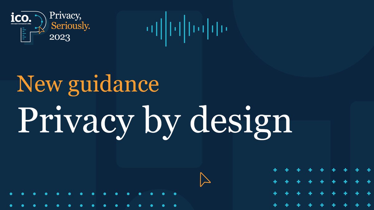 NEW: We’ve published a series of videos to complement our "Privacy in product design" guidance.  
You can hear from leading technology firms on the realities of putting data protection into practice: ico.org.uk/about-the-ico/…