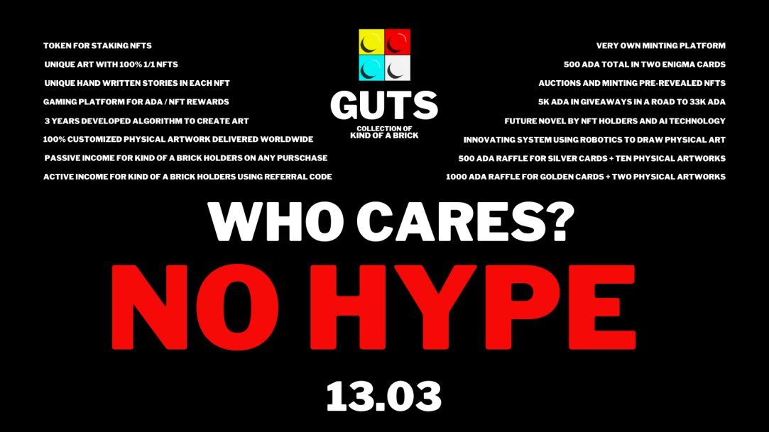 NFTs minting today on #Cardano: 
March 13
<a href="/kindoabrick/">Kind Of a Brick</a>

wencnft.com
#CNFT $ADA #NFT