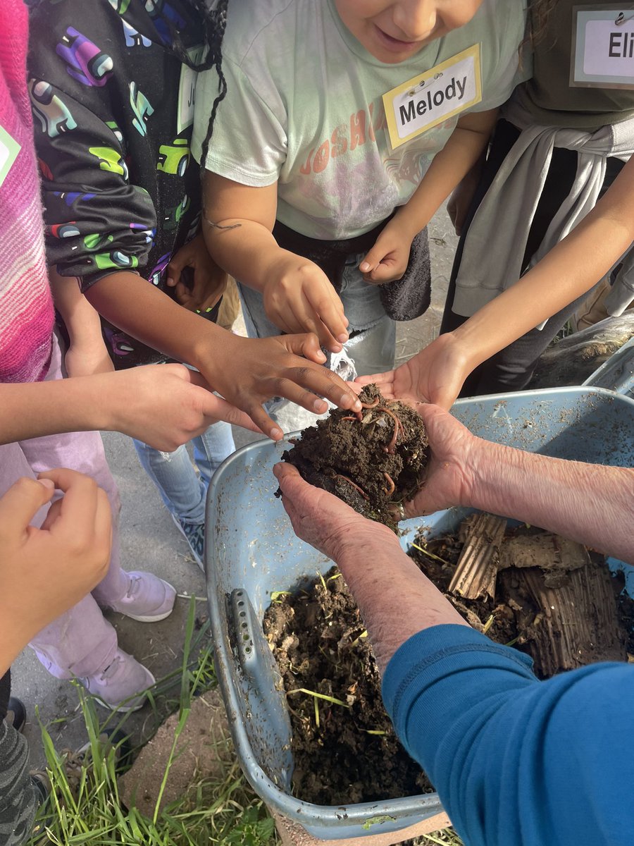 SanPedroCoS's tweet photo. 4th grade students from Taper Avenue Elementary &amp; STEAM Magnet enjoying hands-on gardening experiences at the San Pedro MST Center! #sanpedrocommunityofschools https://t.co/eGkgf9dbHa