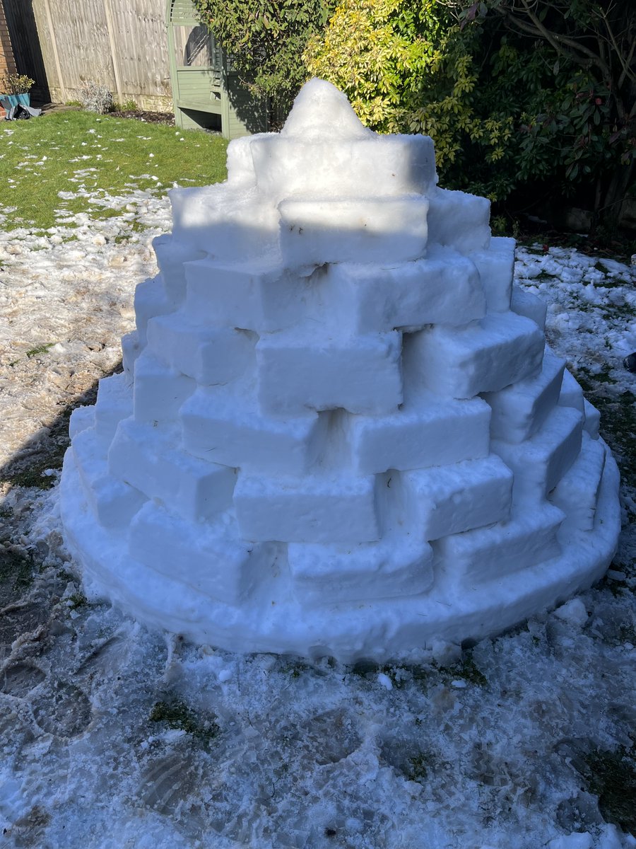 Snow castle out of bricks! Great entry from Harry N