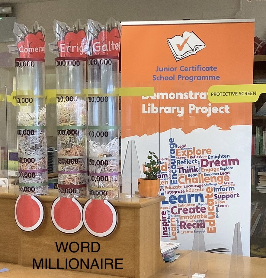 Great excitement as 1st year classes compete to become word Millionaires before the Easter break 📚⁦<a href="/jcsplibraries/">JCSP Library Project</a>⁩ ⁦<a href="/MacswineyCc/">Terence MacSwiney CC</a>⁩ ⁦<a href="/gctms/">Gaelcholáiste Mhic Shuibhne</a>⁩ ⁦<a href="/TMSCCArt/">TMSCC Art Department</a>⁩