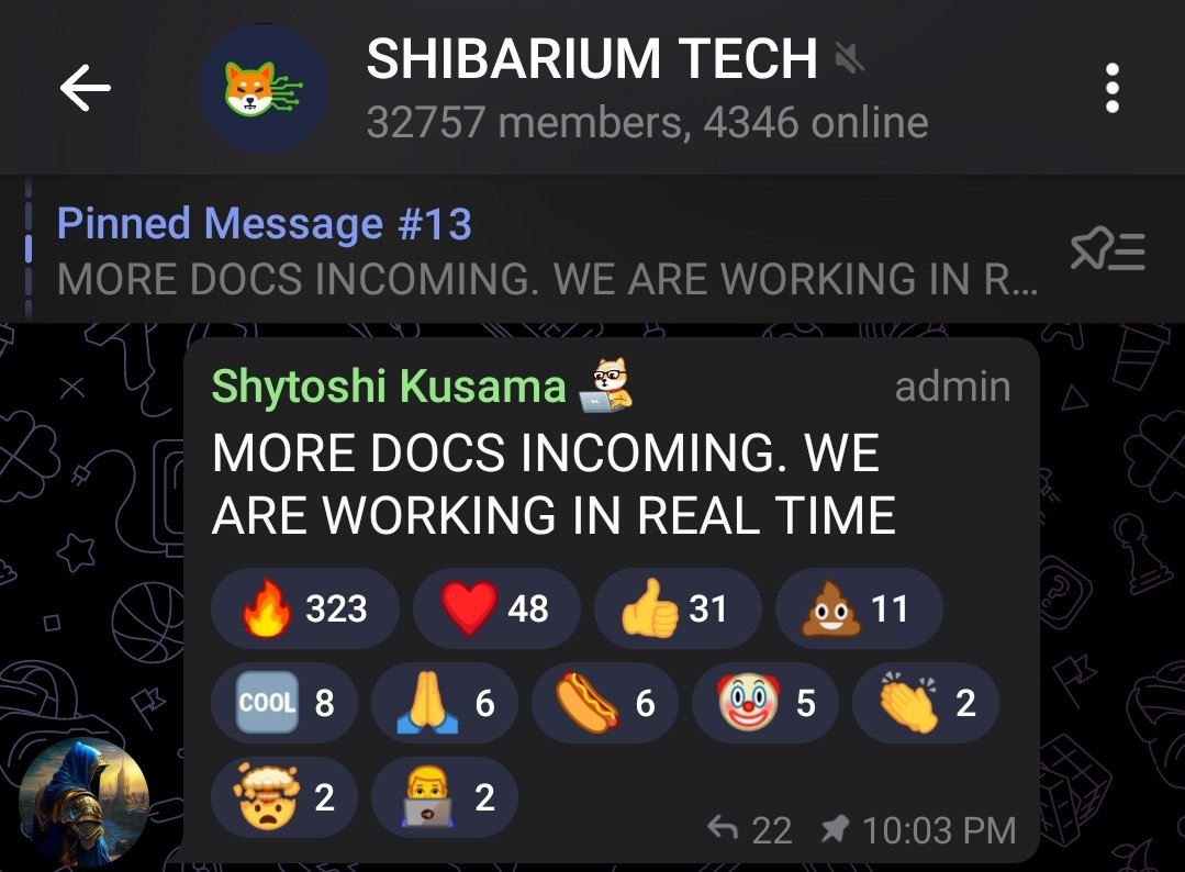 ShibSpain's tweet photo. MORE #Shibarium DOCS INCOMING. -Shytoshi Kusama 🔥🔥

#SHIBARMY https://t.co/KwEunFf03O