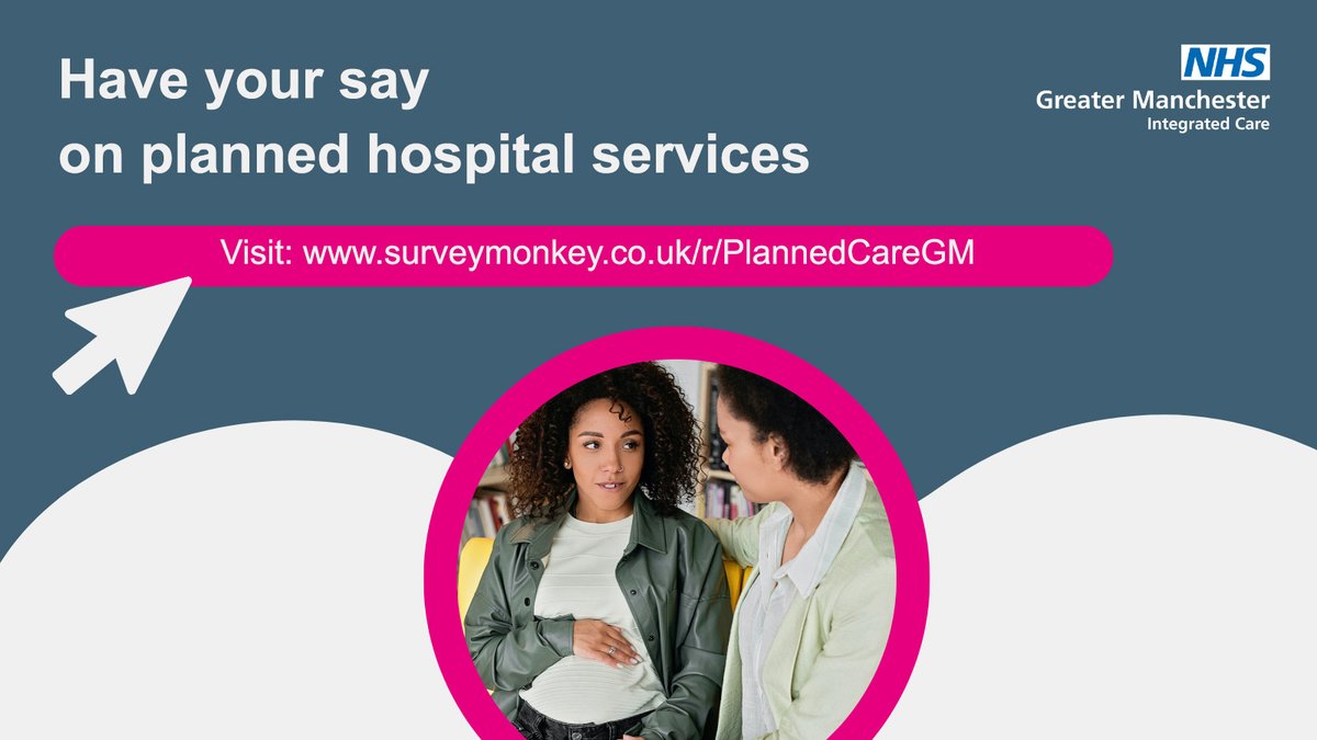 Have your say on planned hospital care. We have launched a survey to gather your feedback of waiting for care and our plans to address waiting list backlogs. Visit: gmintegratedcare.org.uk/planned-hospit…