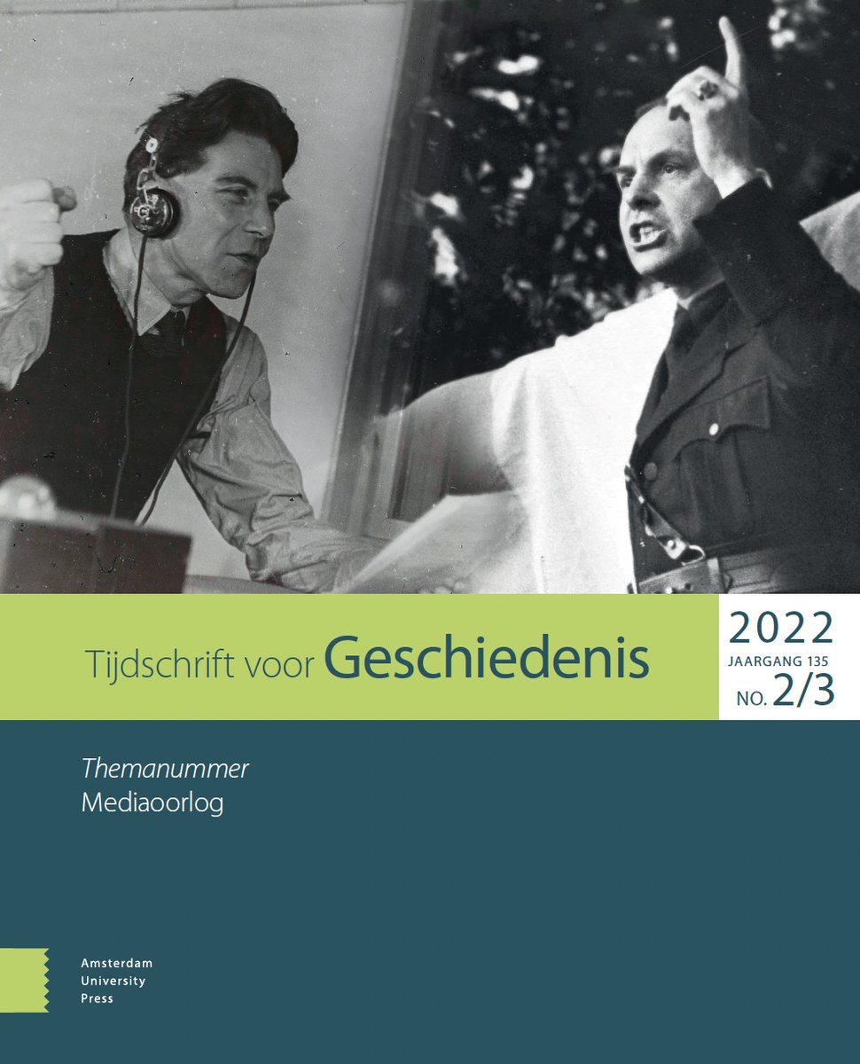 TijdschrvGesch's tweet image. Het nieuwe nummer van Tijdschrift voor Geschiedenis is verschenen! Lees het Mediaoorlog themanummer nu open access via aup-online.com/content/journa…