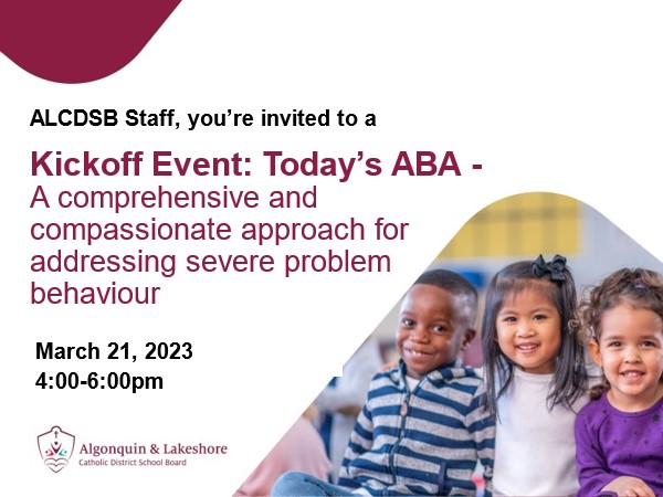 k8_phil's tweet photo. Calling all ALCDSB Staff - You do not want to miss this free kickoff event explaining Today's ABA: A comprehensive and compassionate approach for addressing severe problem behaviour​, featuring Dr. Greg Hanley!

Register Here:
https://t.co/s0YeXu3yz7 https://t.co/4CnZg1eFHF