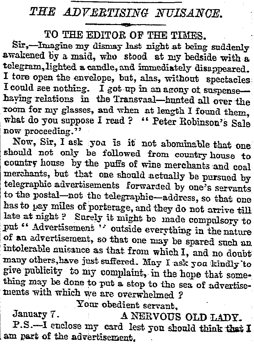 VictorianLondon's tweet photo. before spam, there was the junk telegram https://t.co/NNqisqspJ5