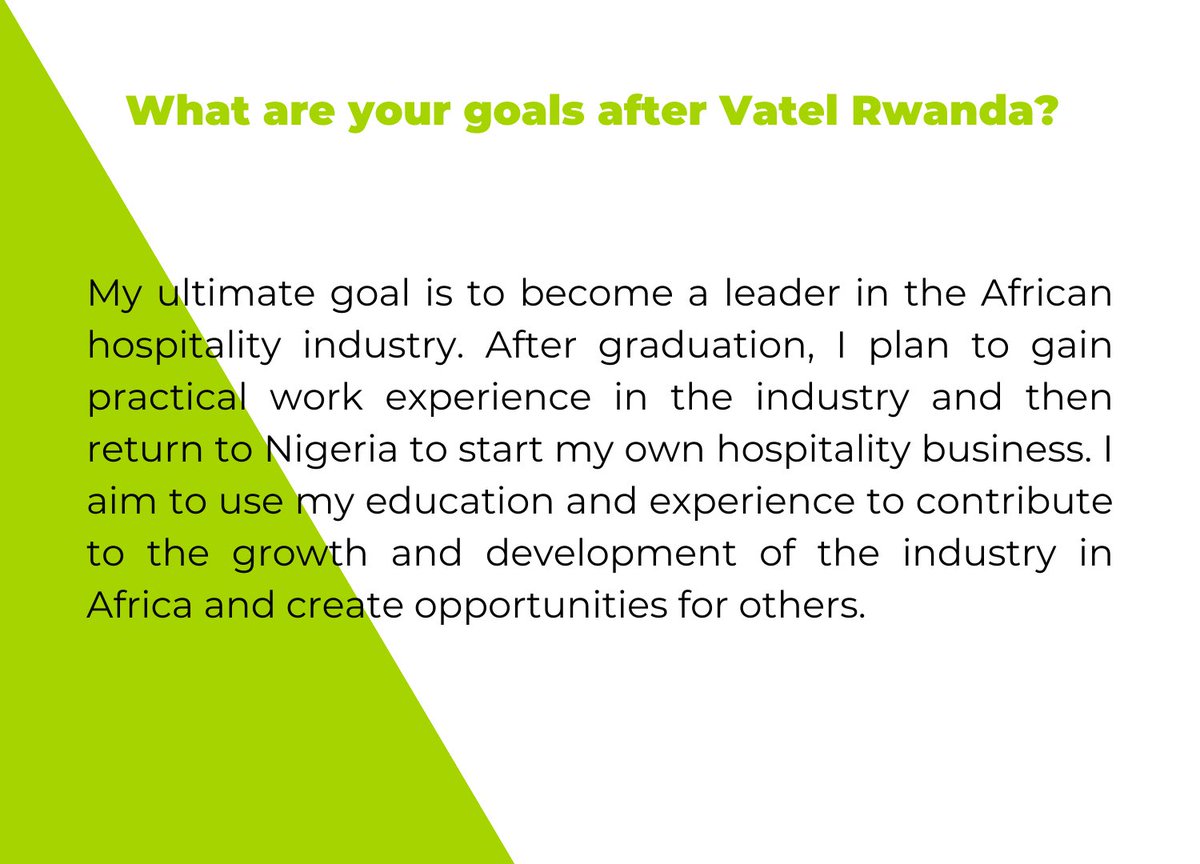 VatelRw's tweet photo. Ready to launch your own global career? It all starts with Vatel Rwanda. Apply now and begin your journey to an exciting future!
#StudyAtVatel #ApplyNow #Nigeria https://t.co/QqBxpxtEE4