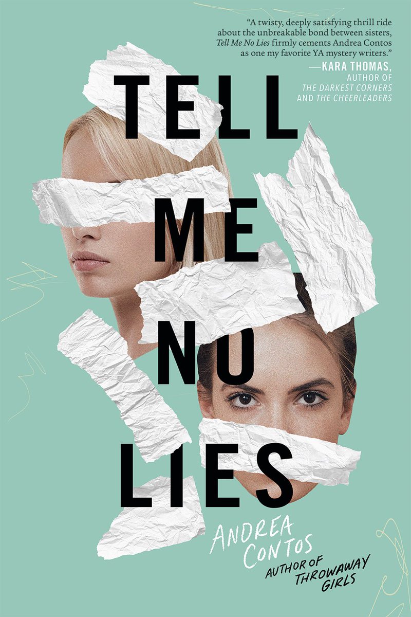 Lights 🎥 Camera 📸 ACTION! 🎬 

TELL ME NO LIES by <a href="/Andrea_Contos/">Andrea Contos</a> 💚 A shocking thriller about two sisters whose bond is tested when one girl's boyfriend goes missing... and her sister is the primary suspect. ➡️ bit.ly/3ZOAMY7