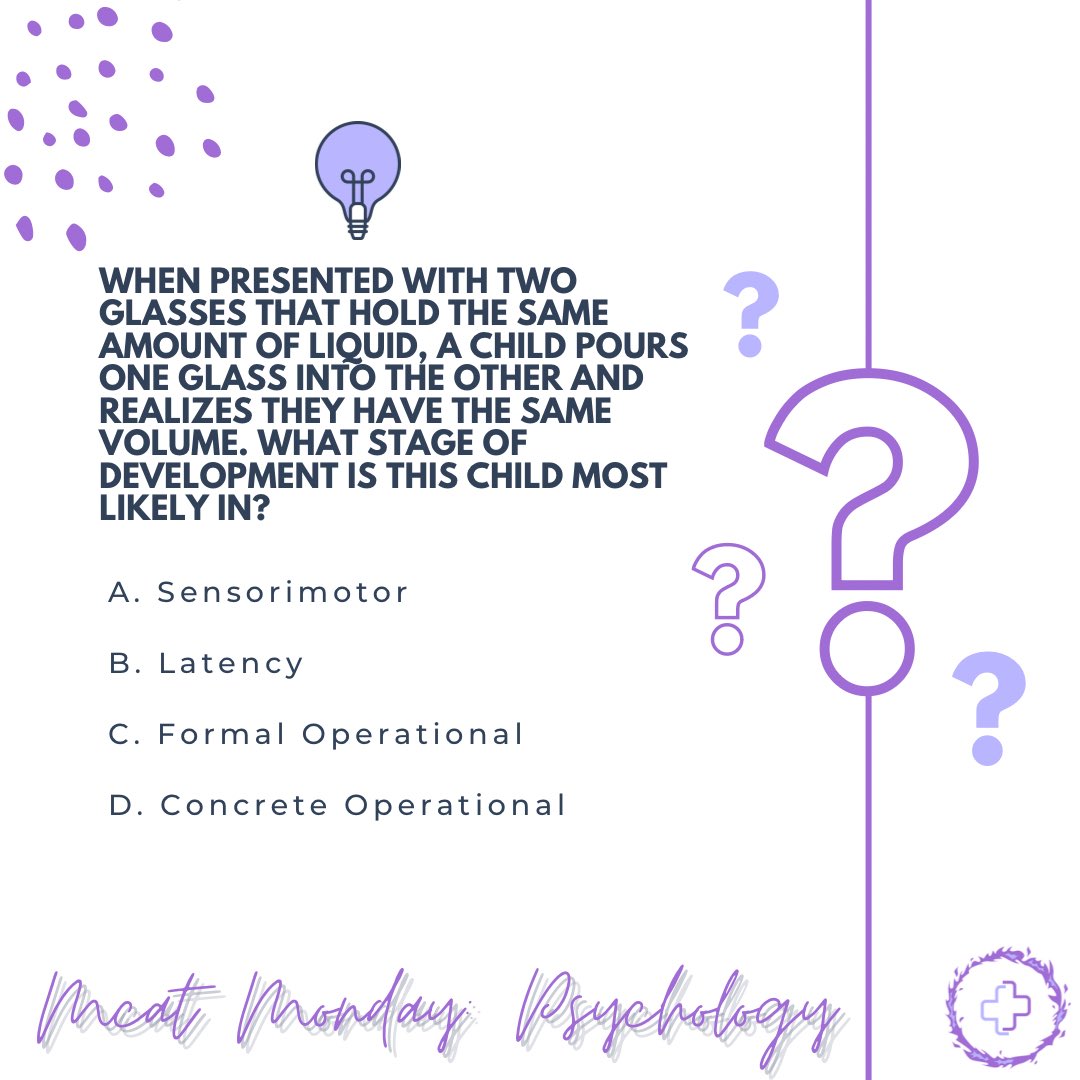 Prometheus_Med's tweet photo. Happy Monday! Here is today’s #mcatquestionoftheday ! Comment what you think is the answer below 🤩 
.
.
#mcat #mcatmotivation #mcatprep #premed #health #doctor #physician #study #monday #discover https://t.co/IhyN1usQpE