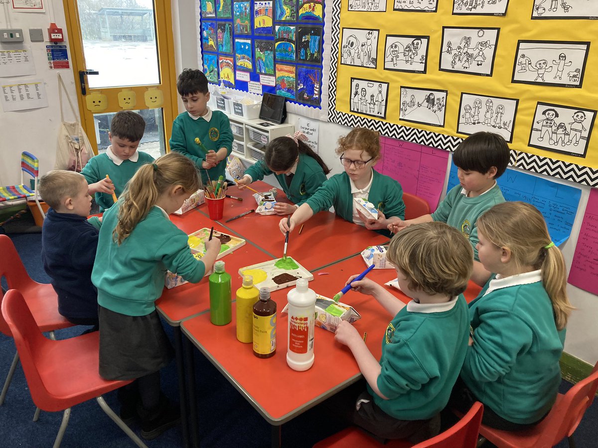 ThornhillPS's tweet photo. The rain didn’t stop play in nature club today, as @year2tps have been making signs for their bug hotel to teach the rest of the school the names of bugs, and have also started making bird feeders to take home next week! #TPSoutdoorlearning @EcoSchoolsWales https://t.co/R9RflivohG