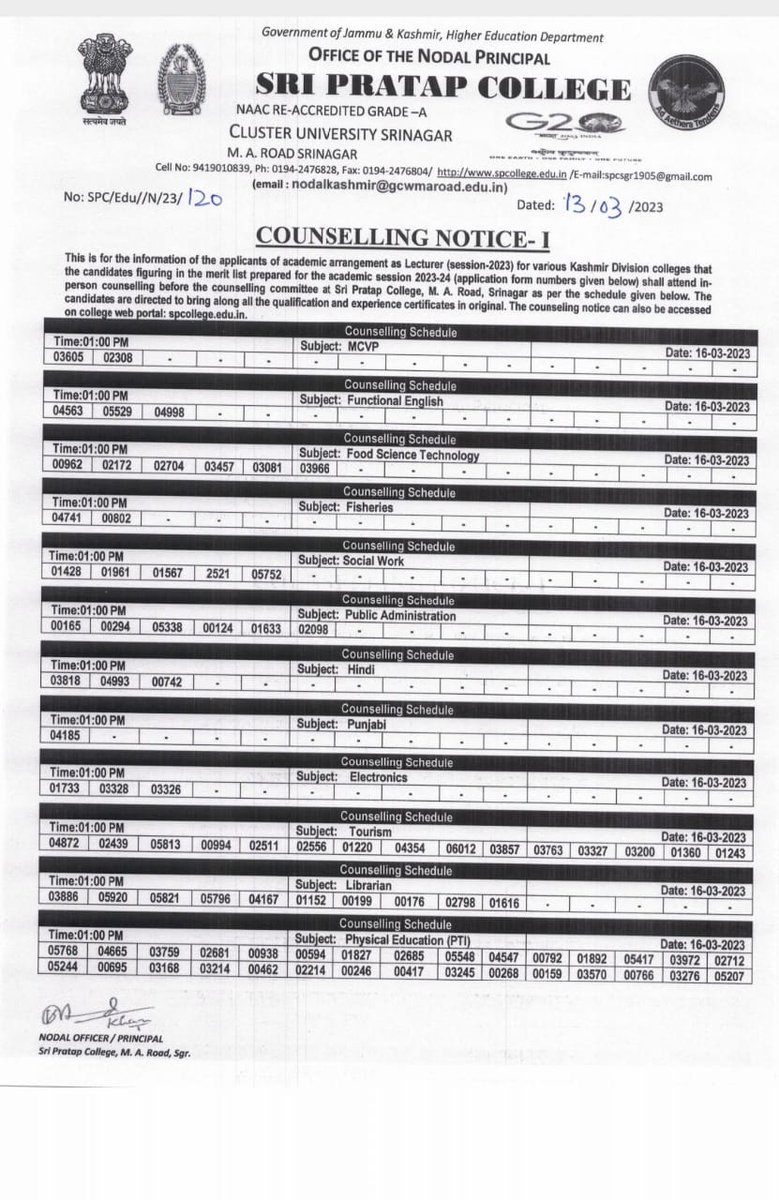 Gowher0085's tweet photo. Violation of Court stay . . .. Indicates that courts don't have any value in jk.   Nodal principal SP college makes fun of #Highcourt orders

@manojsinha_ 
@Hr_Educationjk 
@GreaterKashmir https://t.co/T6gsj3S5Qb