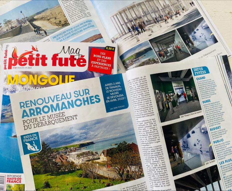 crocros's tweet photo. Notre Petit Futé Mag est paru. Le 63eme quand même.
Merci au nouveau musée d’Arromanches-les-bains pour la confiance accordée et merci à Anne Perchey pour ce superbe reportage et son talent d’écriture.Disponible en kiosque dès maintenant sur toute la France #Normandie #Calvados https://t.co/Z4jeh3zYv2