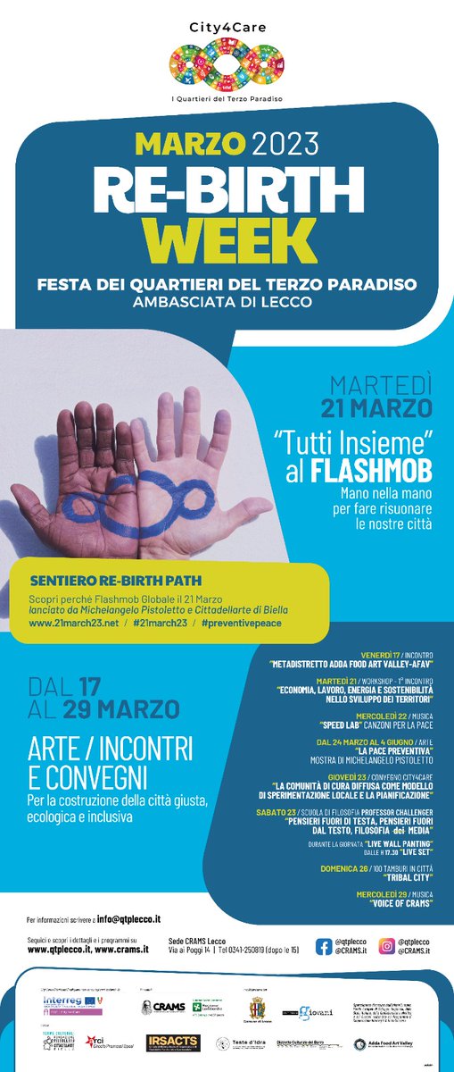 TBO_GianLuca's tweet photo. ...Uniti mano nella mano, avviamo il cammino di una nuova umanità.
...United hand in hand, let us set out on the path of a new humanity.
Michelangelo Pistoletto, 21.12.2022
https://t.co/WORU9xz4uz
#21march23   #preventivepeace https://t.co/F3VdDL6V1w