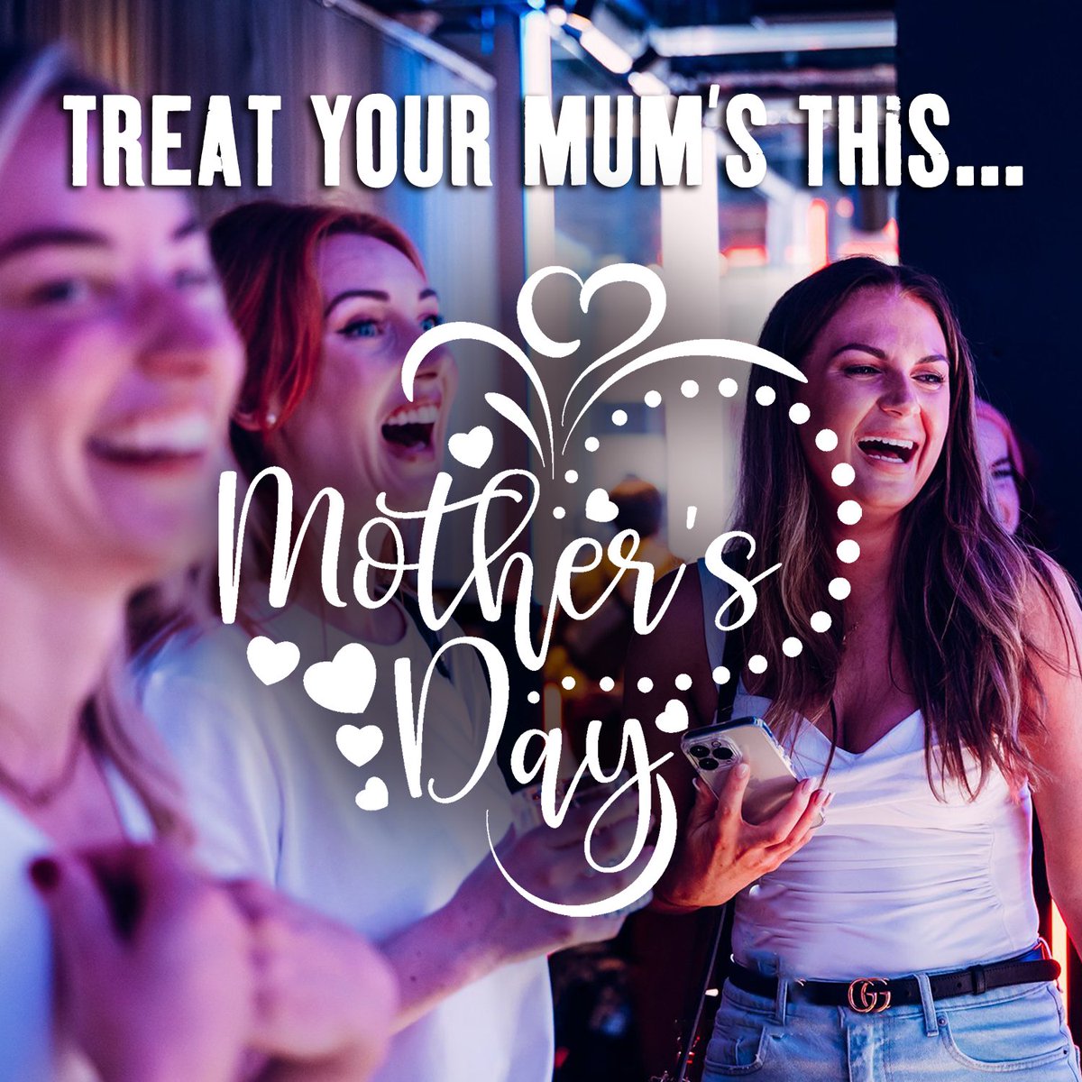 Our mums do everything for us, so give them a day off &amp; treat them this Mother's Day 💘

Come to Urban Playground, play our world-famous games &amp; finish it off with the a delicious THE BUTCHER burger! We promise she'll love you for it!

#THEBUTCHERManchester #UrbanPlayground