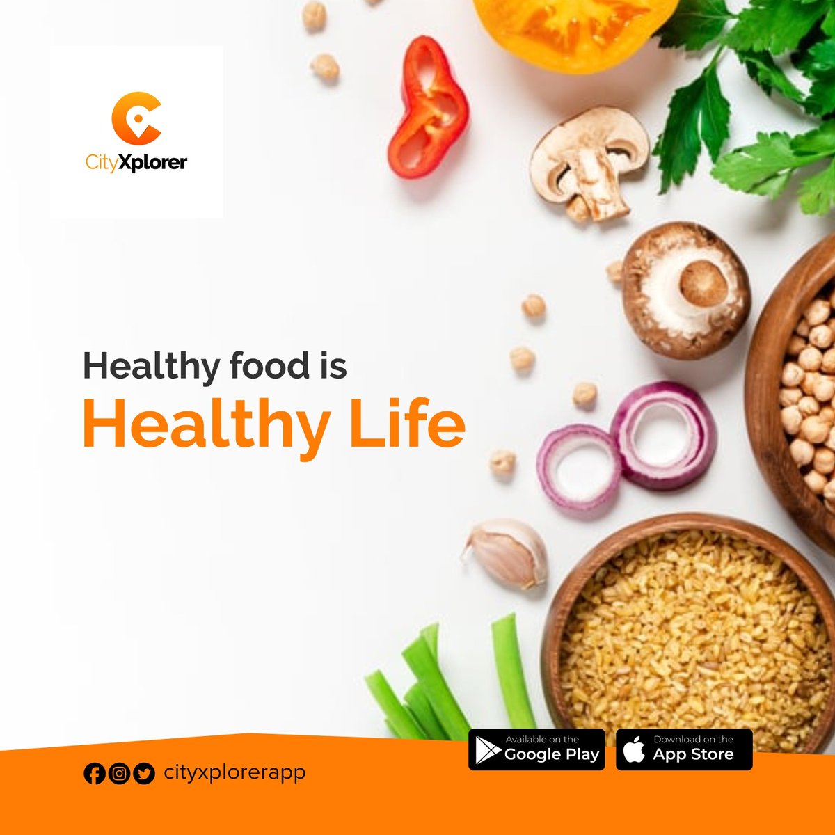 CityXplorerApp's tweet photo. One good practice that can help you achieve your health and fitness goals is to focus on the long-term benefits of healthy eating rather than just the short-term pleasures of attractive but unhealthy food. https://t.co/dbLlNWX8aK