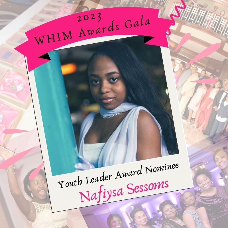 AWomansStandard's tweet photo. Let's get ready to meet our 2023 WHIM Awards Nominees! ​​​​​​​​​​​​​​​​​​​​​​​​​​​
Say hello to Nafiysa Sessoms.

My name is Nafiysa Femi Sessoms, and I am 14. I am a highly motivated sophomore student currently attending Benjamin E. Mays High School. I am apart of the Women of D https://t.co/6cxFmy3h7j