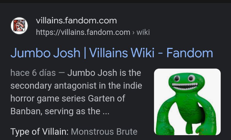 Jumbo Josh, Villains Wiki