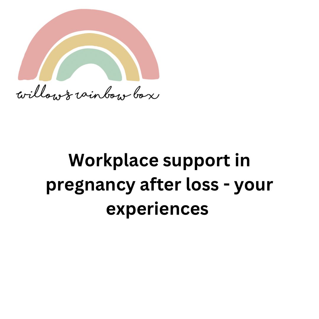We had lots of great responses on Instagram - we have now created a Google form to gather more responses. Please share - we’re gathering responses from parents about workplace support in pregnancy after loss to support creation of a new resource:
forms.gle/mXdSmX25eNgq7j…