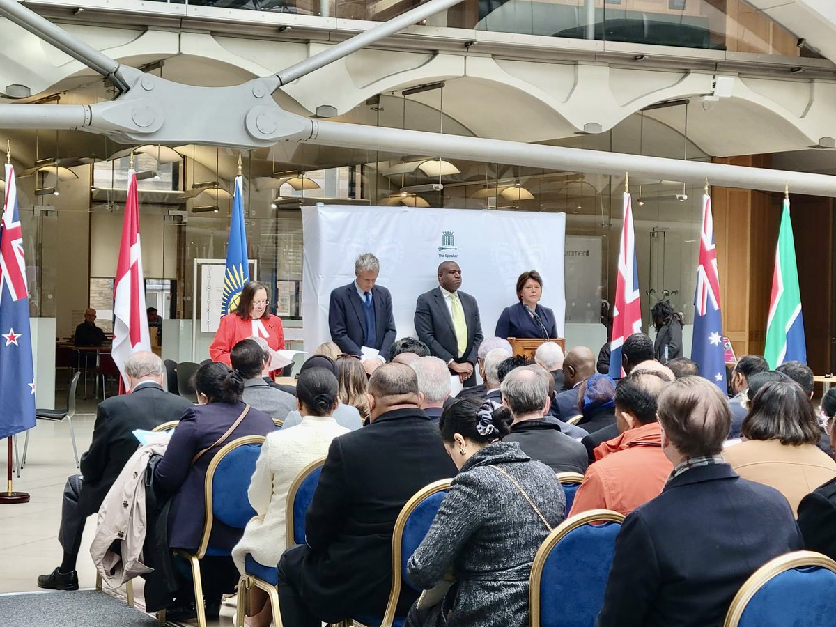 CanadianUK's tweet photo. Today, the #Commonwealth Flag of Peace is flying to observe #CommonwealthDay. Canada is represented by HC @RalphGoodale, and PS Oliphant who is in London to attend #CommonwealthWeek events to mark the occasion &amp; the 10th anniversary of the Commonwealth Charter. https://t.co/AmOye6TKrT