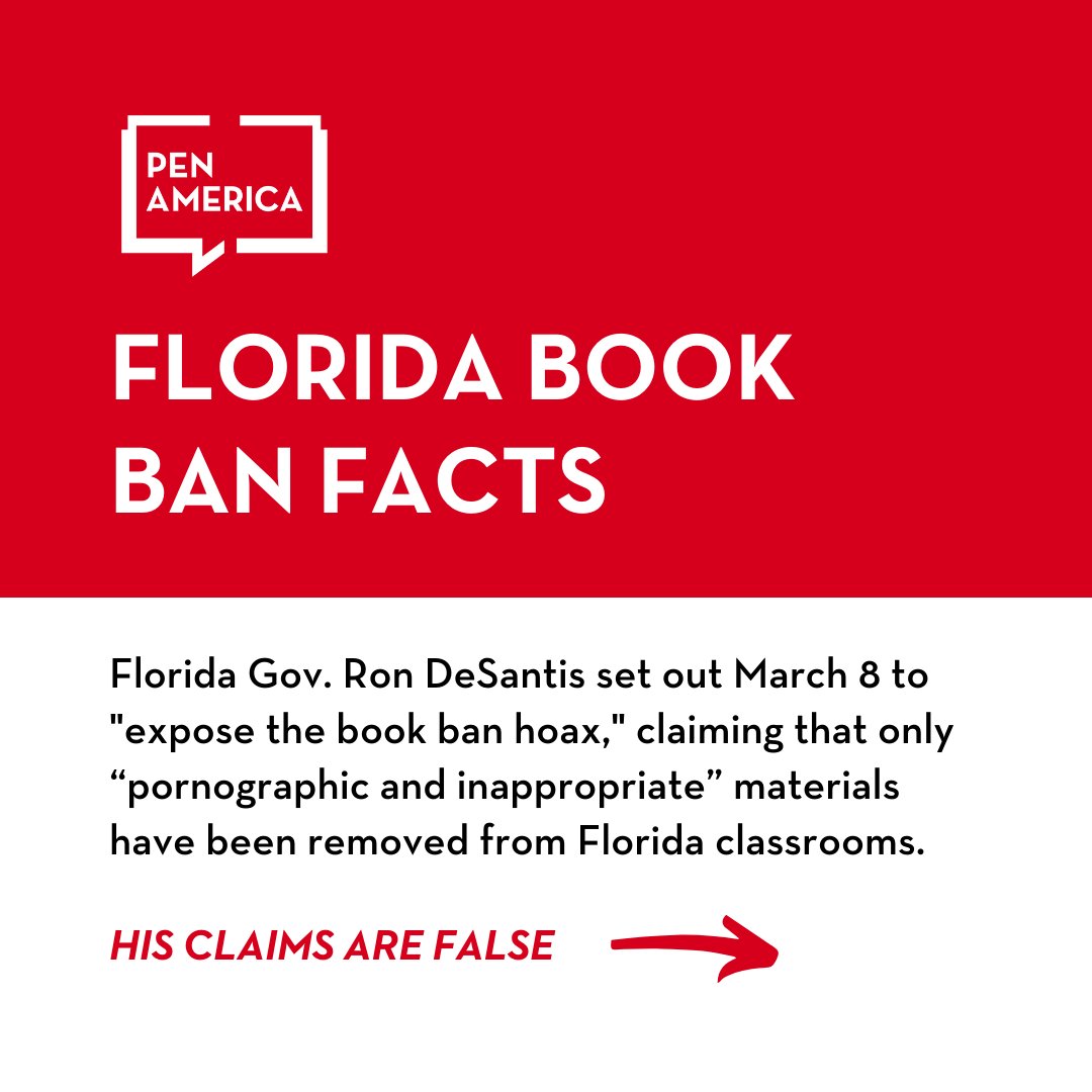 PEN America on X: Florida Gov. Ron DeSantis said news stories