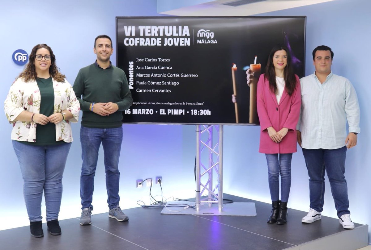 NNGGMalaga's tweet photo. ✅ Nueva cita cofrade

👉🏼 Hemos presentado una nueva edición de la Tertulia Cofrade Joven de @NNGGMalaga en su VI encuentro.

🗓️16 de marzo
📍18:30h 
🔗 https://t.co/KpPQAnyoUS

#Jóvenes #LibresYValientes #SemanaSanta #Málaga #Tertulia https://t.co/L25mdOYvL5