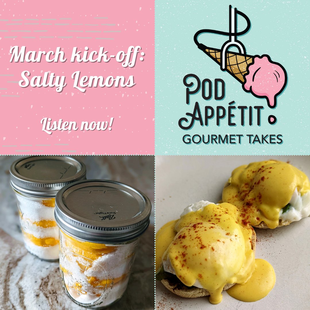 New episode! Grilled cheese without cheese, a dessert that went straight in the trash, and more March munchies. Listen now!
podappetitpodcast.com/episodes/salty…