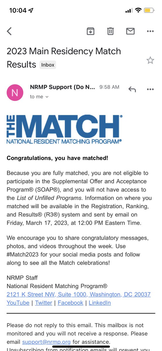 What a morning it has been! I can’t thank God enough! I’m going to be someone’s doctor!!! 🙌🏾🎉 #FMRevolution #Match2023