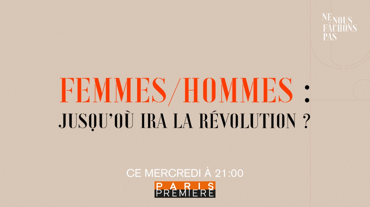 Paris Première (@parispremiere) on Twitter photo Déconstruction, chasse au patriarcat, néoféminisme : jusqu’où ira la révolution ? C'est mercredi à 21:00 dans "Ne nous fâchons pas", #NNFP, présenté par <a href="/ANAISBOUTON/">ANAIS BOUTON</a> avec les chroniqueurs <a href="/grazianijulie/">Julie Graziani</a>, <a href="/BouchetPetersen/">Jonathan Bouchet-Petersen</a> et <a href="/Enthoven_R/">Raphaël Enthoven 🎗️</a>. Déconstruction, chasse au patriarcat, néoféminisme : jusqu’où ira la révolution ? C'est mercredi à 21:00 dans "Ne nous fâchons pas", #NNFP, présenté par <a href="/ANAISBOUTON/">ANAIS BOUTON</a> avec les chroniqueurs <a href="/grazianijulie/">Julie Graziani</a>, <a href="/BouchetPetersen/">Jonathan Bouchet-Petersen</a> et <a href="/Enthoven_R/">Raphaël Enthoven 🎗️</a>.