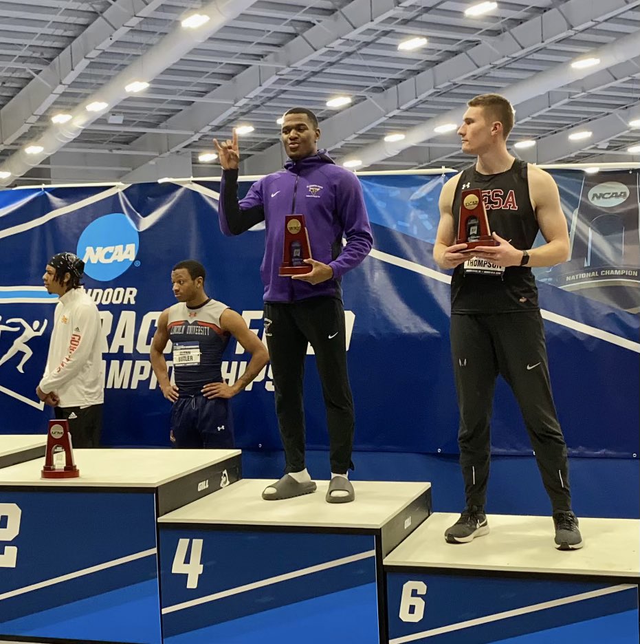 fvmousjames1's tweet photo. NCAA Indoor recap
•First Team All-American (4th place)

Fouled a jump that could’ve been potentially in the 7.90+ range😅

But it’s all apart of the event 

Excited for bigger and better performances this outdoor season👏🏾 https://t.co/QqcIYAmlgl