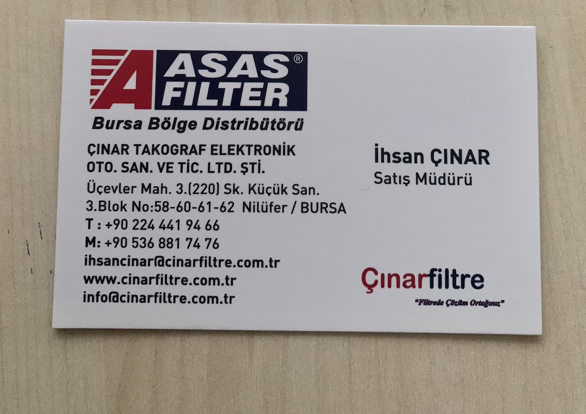 Çınar Takograf ve Çınar Filtre sahibi, İhsan ÇINAR Bey'i ziyaret ettim.

#bursa #çınarfiltre #çınartakograf #asasfilter #elektronik #takograf #havafiltresi #yağfiltresi #hidrolikfiltre #polen  #yakıtfiltresi #kamera #hırsızalarm  #ihsancinar   #powonsayhanözdemir 
 #OAnGeliyor