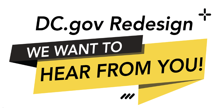 OCTODC's tweet image. Thank you for all the DC.gov redesign feedback via the survey (1,100+ responses!) and the 4 live listening sessions.
The last live listening session is tomorrow at 12:30pm via Zoom. We'd love to hear your ideas and share ours.
Join us: …esignlisteningsession4.splashthat.com