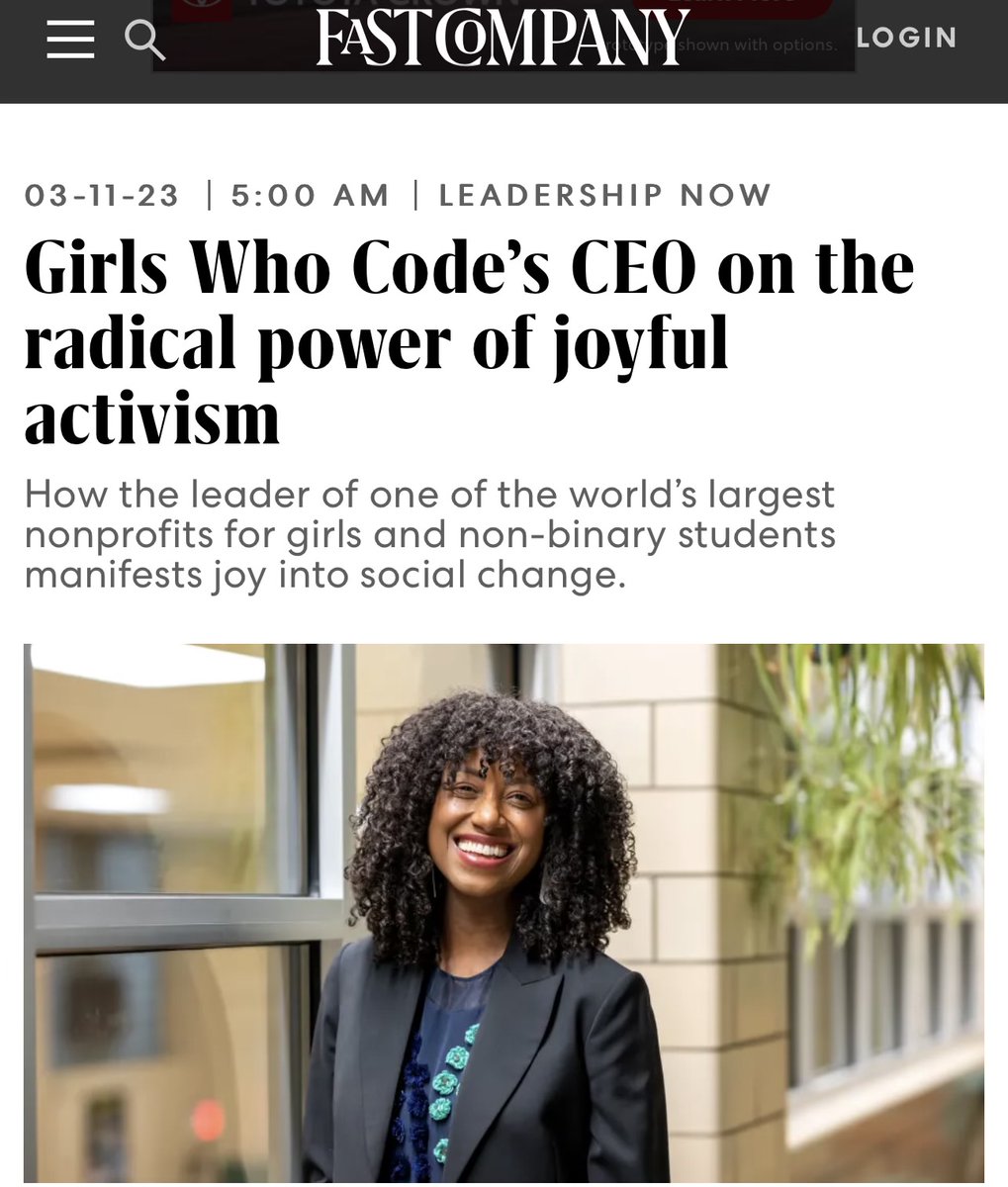 Girls Who Code on Twitter "RT DrTarikaBarrett Thanks to