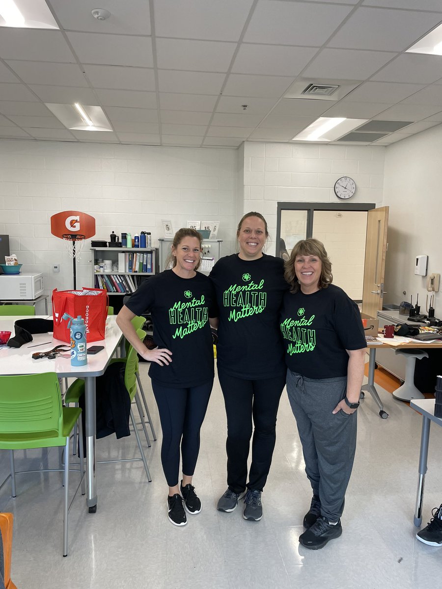 PE department ready and excited for the Mental Health Awareness game tonight! #BreakTheStigma #AllOfUs #RollBengals