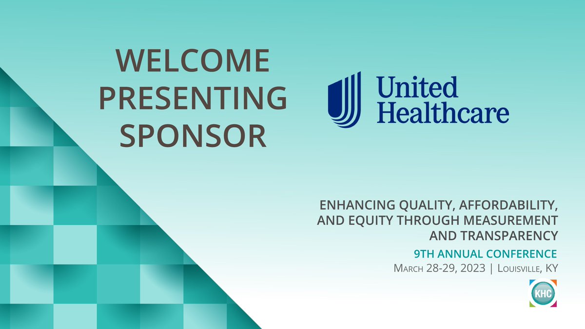 UnitedHealthcare is a presenting sponsor for this year's KHC Annual Conference. Thank you for your support! khcollaborative.org/2023-conferenc…