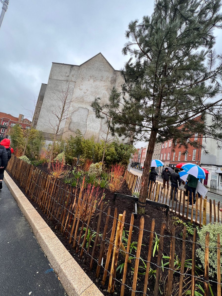 DublinTown's tweet photo. Delighted to see the launch of the new green space on Ryders Row/Capel Street and also the announcement of the new shopfront improvement scheme for the area. https://t.co/1EQDeuS7KX