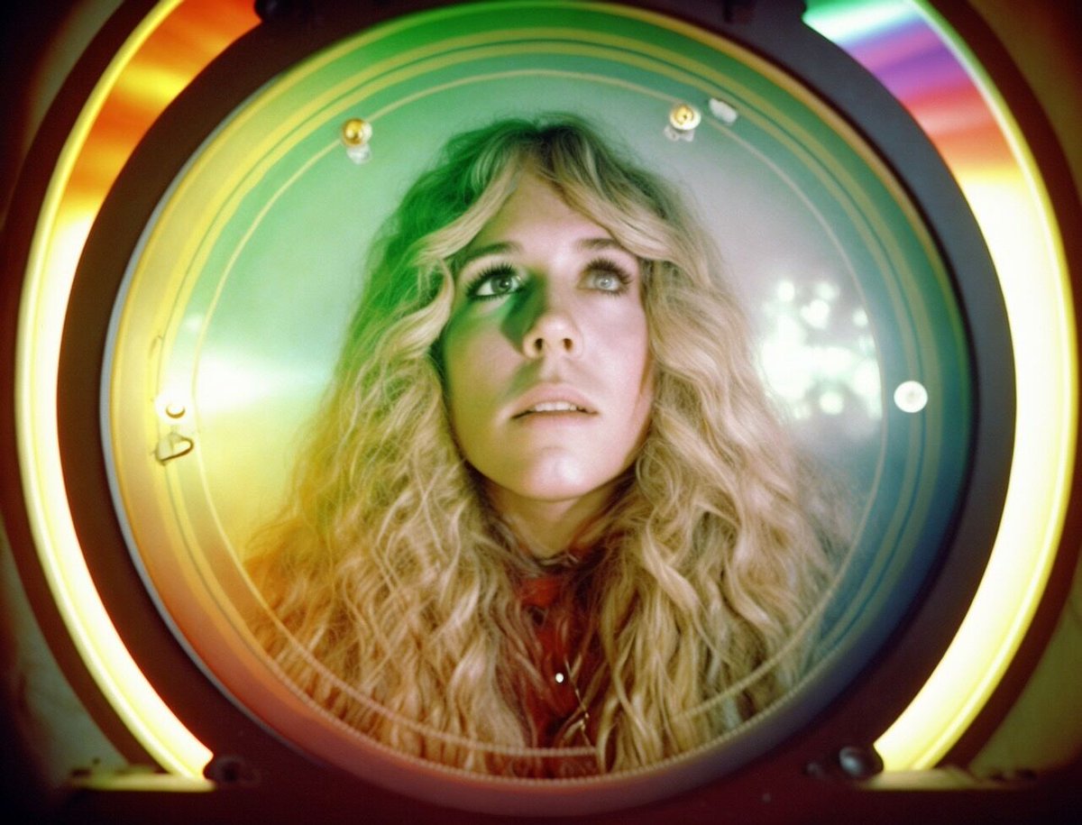 fugi_me's tweet photo. Apparently midjourney really enjoys rendering Stevie Nicks...

#StevieNicks #midjourneyart #AIart #generativeart #cool #ArtificialIntelligence #rainbows https://t.co/ZKd16VgP4s