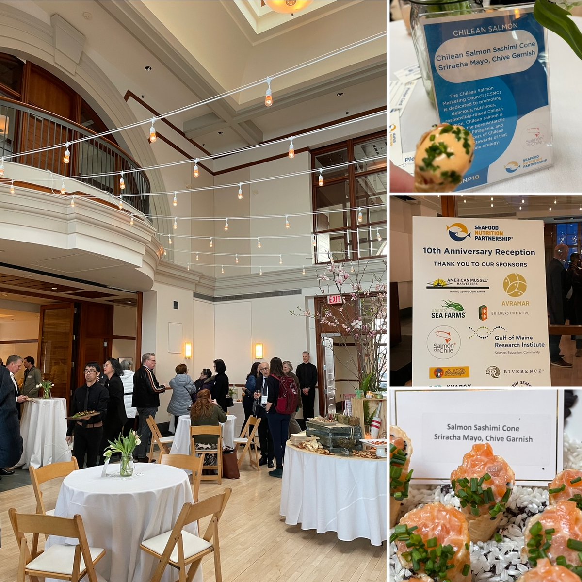 Great celebration last night in honor of Seafood Nutrition Partnership's 10th anniversary at the Boston Fish Pier. Here's to 10 more, SNP!

#Seafood2xWk #Omega3s #EatSeafoodAmerica #chileansalmon #salmondechile #salmon #healthy #nutritious #delicious #healthyfood