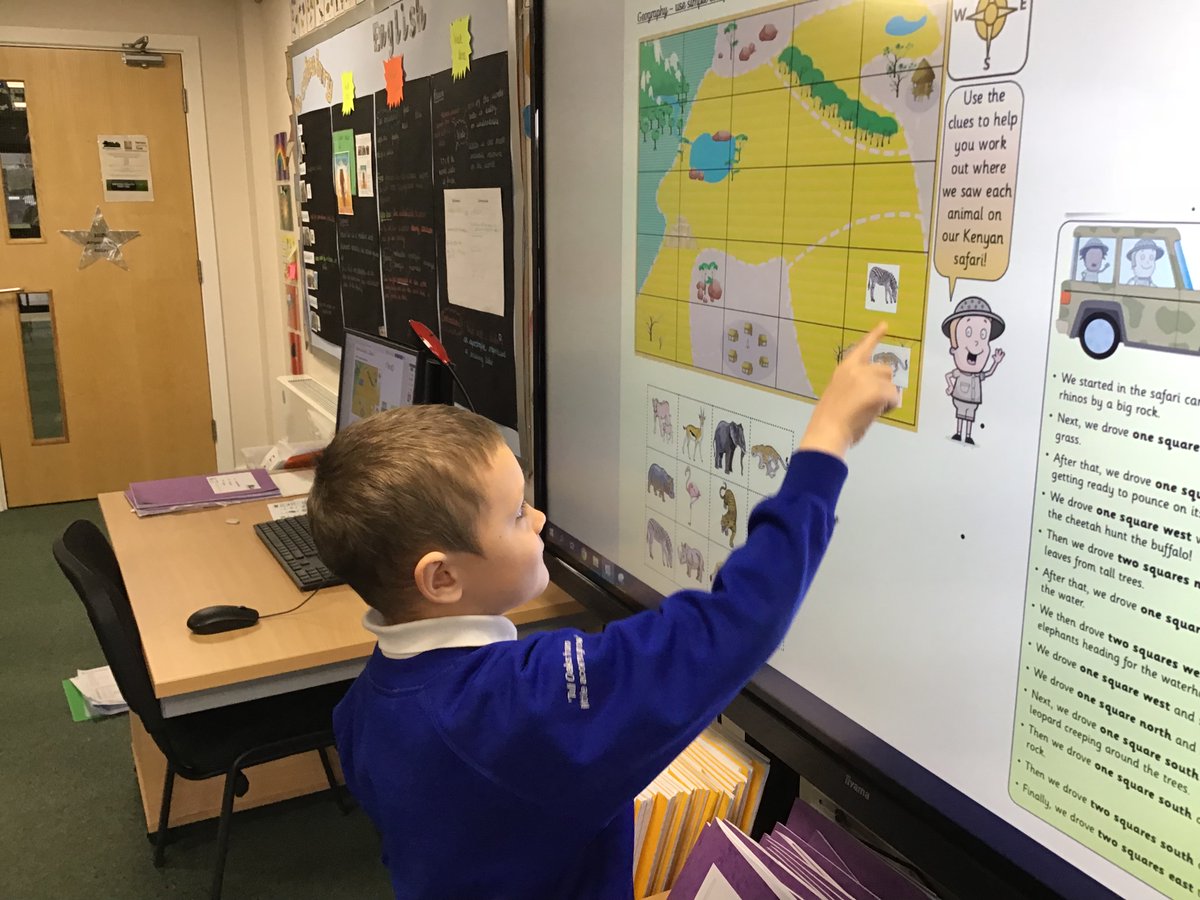 wla_y2's tweet photo. In Geography we have been using compass directions to find points on a map. We found where each animal was found on the African safari. https://t.co/u2Rm8vrui1