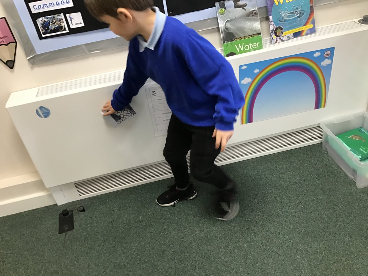 wla_y2's tweet photo. In English we had clues hidden around our classroom about our new story. We had to find the answers and make a prediction about what we think our story will be about. Some of us think it might be about a dragon or devil as the character has horns, sharp teeth and scales. https://t.co/ykW3IePVhv