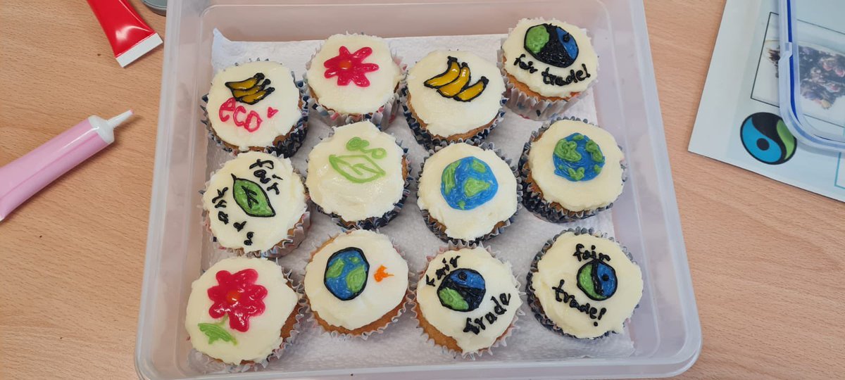 MrsBarclaySPS's tweet photo. Kicking off our #OneWorldWeek in style, today’s P3-5 Fairtrade Bake Sale raised £34.50 for the Turkey-Syria @decappeal . Next up it’s P1&amp;2’s turn on Wed! #ThinkGlobalActLocal @FairtradeUK @FairTradeNation @FairtradeSPS @ScotdecLearning https://t.co/YPfpihgibz