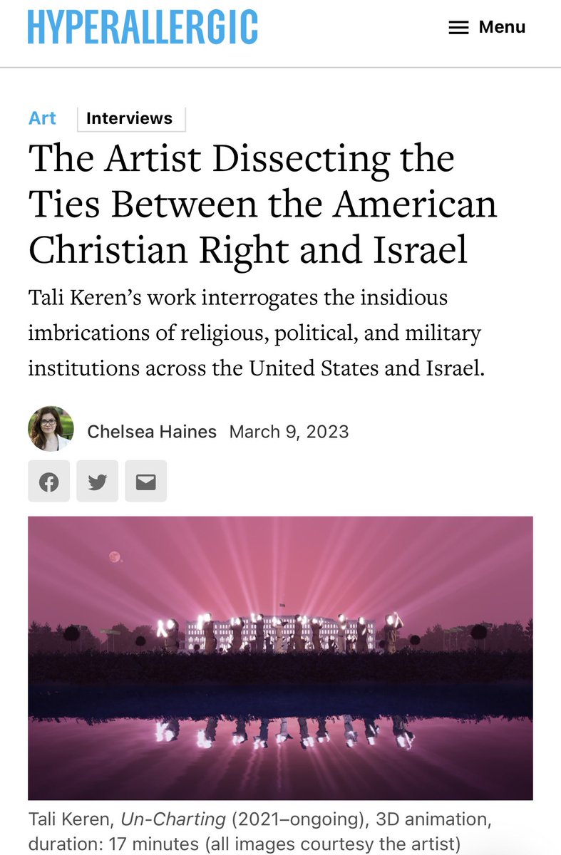 Read more on our current exhibition and artist Tali Keren here: bit.ly/42aSJl4